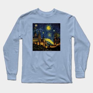 Starry Night Wizarding School Van Gogh Long Sleeve T-Shirt